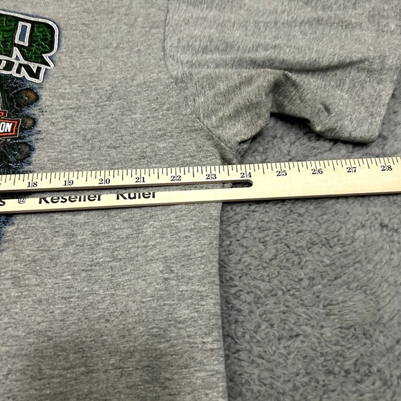 Harley Davidson Shirt Mens Extra Large Gray Eagle Alligator Florida Crew Neck - Picture 13 of 15